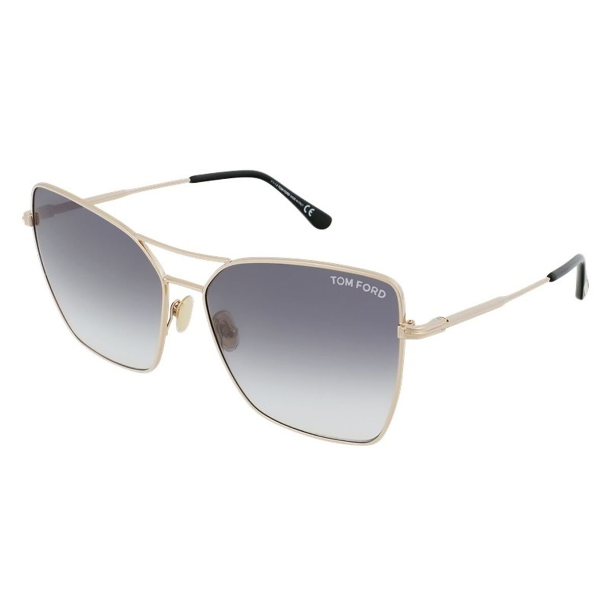 NWT Tom Ford FT0738 Na 61mm Sunglasses Tom Ford FT1008 XXL (55 - 17) with Grey lenses and Black  main image 3