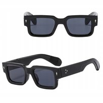 OKULARY PRZECIWSŁONECZNE filtr UV400 Czarne damskie męskie + ETUI + ŚCIERKA