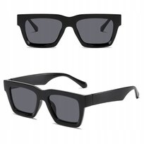 OKULARY PRZECIWSŁONECZNE filtr UV400 Czarne UNISEX + Etui + Ściereczka