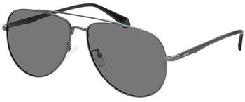 okulary przeciwsłoneczne PLD 2105/G/S 003/MU męskie czarny/szary - TWM
