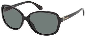 okulary przeciwsłoneczne PLD 4098/S 086/LA damskie 58 mm czarne/szare - TWM