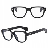 Okulary Zerówki do KOMPUTERA TV Smartfon BLUE LIGHT czarne STYLION