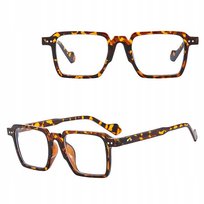 Okulary Zerówki do KOMPUTERA TV Smartfon BLUE LIGHT panterka STYLION