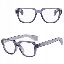 Okulary Zerówki do KOMPUTERA TV Smartfon BLUE LIGHT szare STYLION