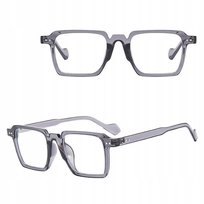 Okulary Zerówki do KOMPUTERA TV Smartfon BLUE LIGHT szare STYLION