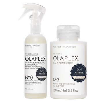 Olaplex zestaw: kuracja przygotowująca włosy 155ml + odbudowująca i regenerująca kuracja do włosów 100ml - Olaplex