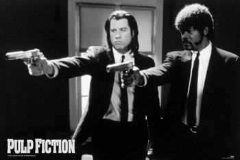 Olbrzymi plakat  PYRAMID INTERNATIONAL Pulp Fiction B&W Guns - Pyramid Posters