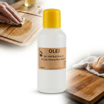OLEJ DO DREWNA desek do krojenia blatów kuchennych 100 ml bezbarwny