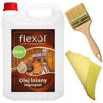 Olej lniany Impregnat 100% NATURALNY do drewna 5L nierozcieńczony