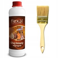 Olej lniany impregnat do drewna 100% naturalny 1L