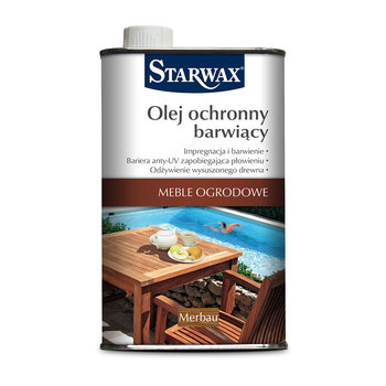 Olej ochronny barwiący Starwax, merbau, 500 ml - Starwax