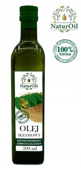 Olej sezamowy, zimnotłoczony 500ml NaturOil - Naturini