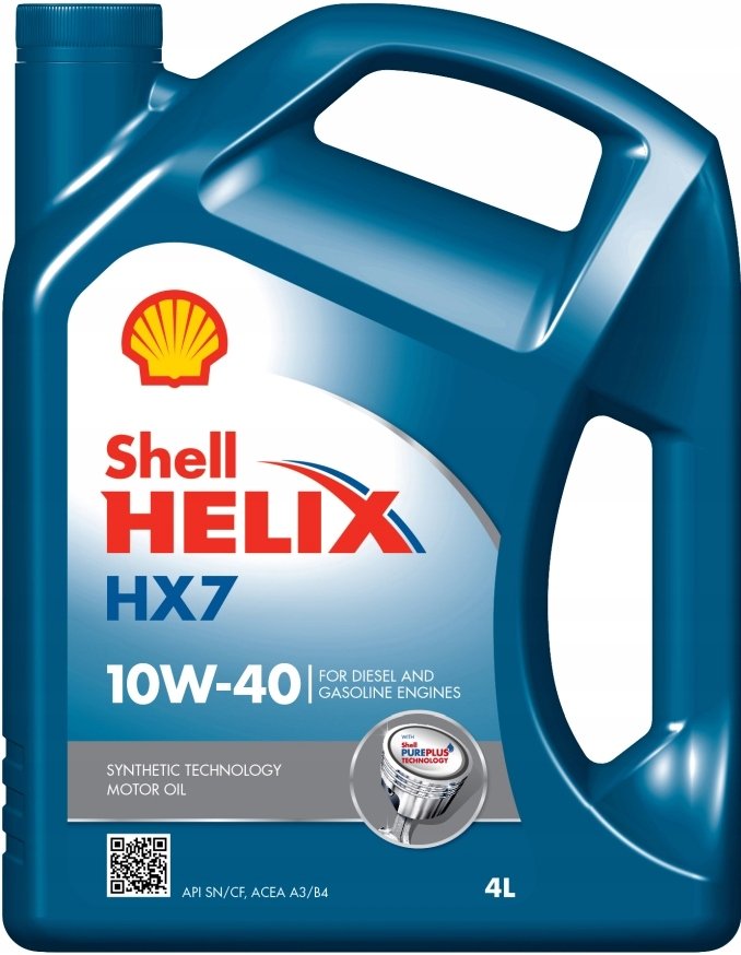 Zdjęcia - Olej silnikowy Shell Olej  Helix Hx7 10W40 4L Benzyna Diesel Lpg 