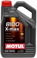 Olej silnikowy MOTUL 08100 X-MAX, 0W40, 5L - MOTUL