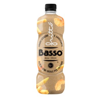 Olej słonecznikowo-sojowy do smażenia Fritto 1l Basso - Basso