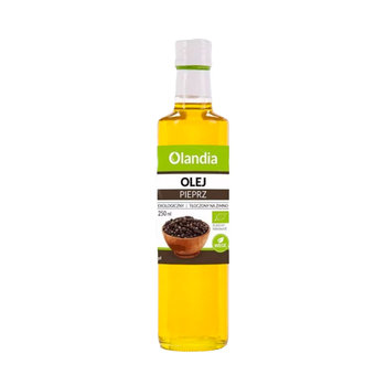 Olej słonecznikowy z pieprzem, tłoczony na zimno, BIO, 250 ml, Olandia - Olandia