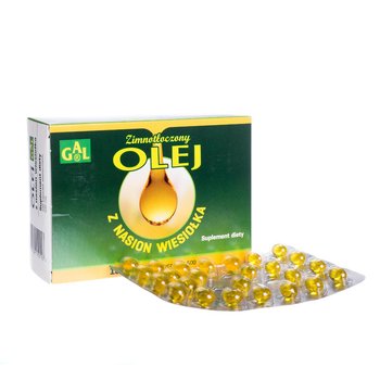 Olej z nasion wiesiołka, 500 mg, suplement diety, 100 kapsułek elastycznych - Gal