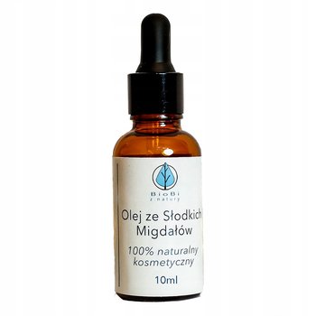 Olej ze słodkich migdałów, kosmetyczny, 100% naturalny, z pipetą, 10ml - Inna marka