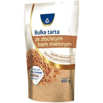 Oleofarm, Bułka tarta ze złocistym lnem mielonym, 450 g - Oleofarm