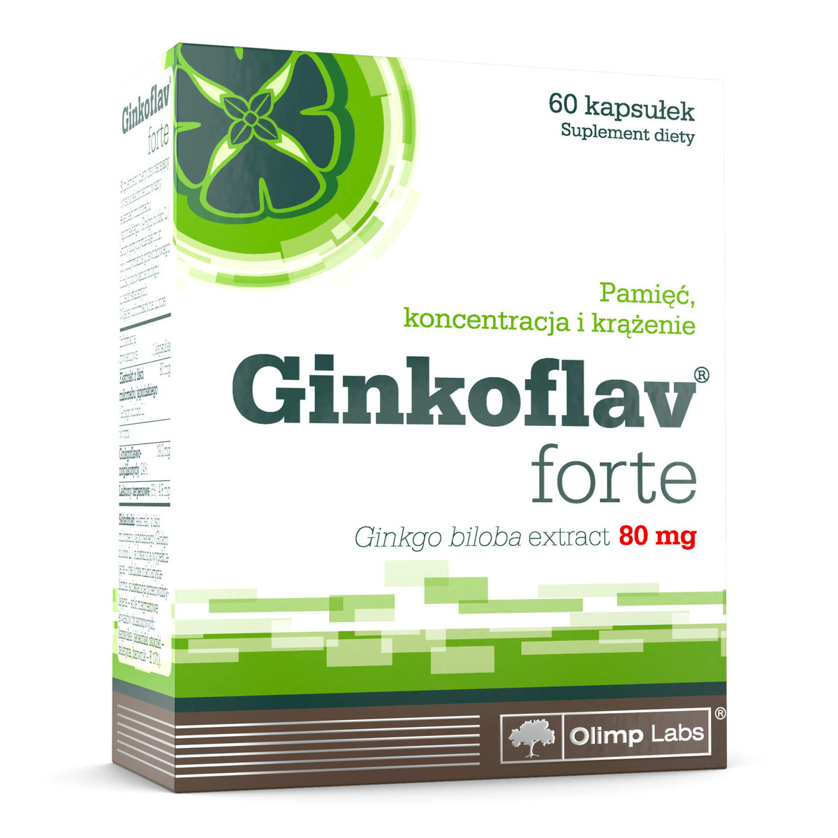 Фото - Вітаміни й мінерали Olimp Ginkoflav® Forte - Suplement diety, 60 kaps. 