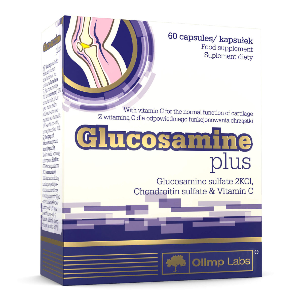 Zdjęcia - Witaminy i składniki mineralne Olimp Glucosamine Plus - Suplement diety, 60 kaps. 