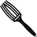 Olivia Garden, Finger Brush Full Black Medium Szczotka Do Włosów Z Włosiem Dzika Do Rozczesywania I Masażu Skóry Głowy - Olivia Garden