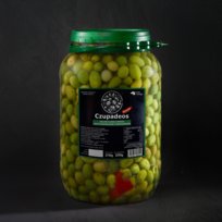 Oliwki Zielone CZUPADEOS 2250g - TAPAS, lekko rozgniecione, przyprawione