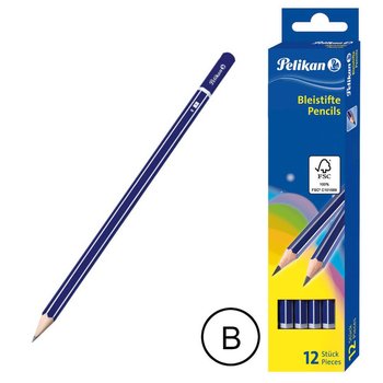 Ołówek B z grafitem miękki drewniany PELIKAN 12szt - Pelikan
