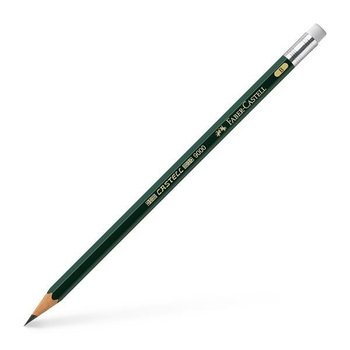 Ołówek grafitowy z gumką, Castell 9000 B, 12 sztuk - Faber-Castell