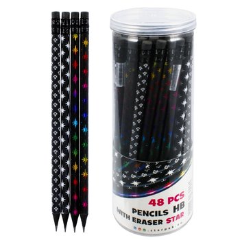 Ołówek Z Gumką Okrągły Star Tub A 48 Starpak 472402 - Starpak