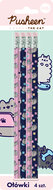 Ołówki drewniane HB St.Majewski Pusheen The Cat 4 sztuki kot&nbsp;-&nbsp;St.Majewski