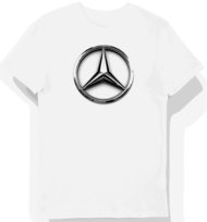 Olśniewająca Koszulka męska biała z Emblematem Gwiazdy Mercedes-Benz S KozakNadruki