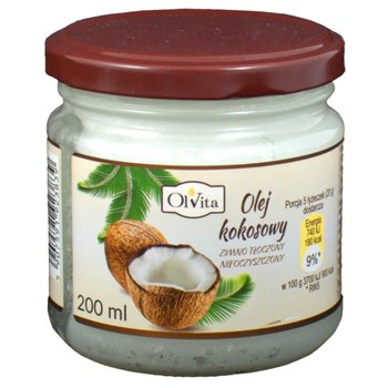 Olvita, Olej kokosowy, zimnotłoczony, 200 ml - Olvita