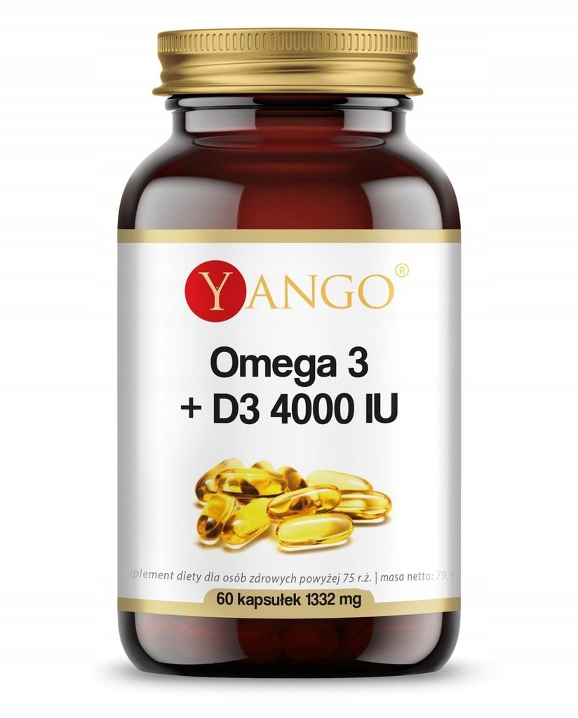 Omega 3 + D3 4000 IU Suplement diety, 60 kaps. Yango | Sklep EMPIK.COM