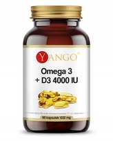Omega 3 + D3 4000 IU Suplement diety, 60 kaps. Yango Yango