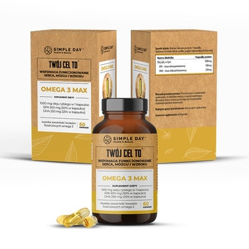 Omega 3 MAX - zdrowe serce, mózg i wzrok.60 kapsułek. - Twój Cel To