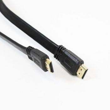 Omega Hdmi Cable Kabel Flat Kabel Hdmi V.1.4 Flat 4K Resolution Supported 3M Black Blister [41848] - Omega