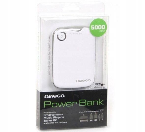 Фото - Powerbank Omega Power Bank 5000Mah Do Telefonów I Tabletów 