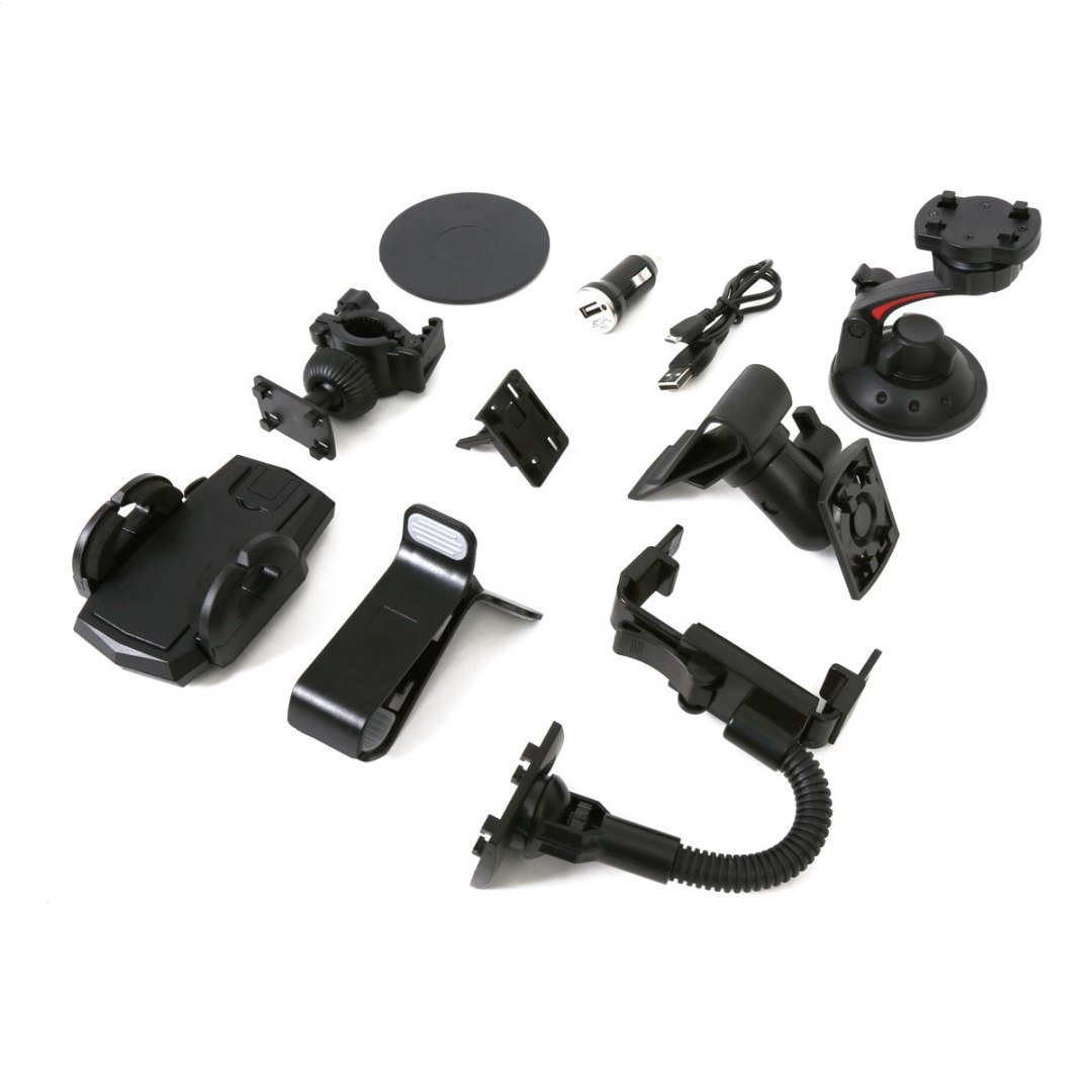 Omega Universal Car & Bike Accessories Kit 10 In 1 For Smartphones