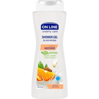 On Line, Creamy Care, żel pod prysznic Olej Migdałowy i Pomarańcza, 400 ml - On Line