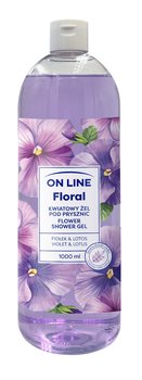 On Line Floral Żel pod prysznic, Violet Lotus, 1000ml - On Line