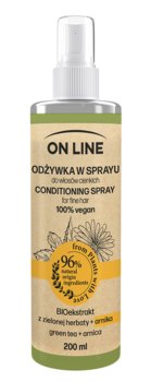 On Line From Plants With Love Odżywka do włosów w sprayu BIO ekstrakt z Zielonej Herbaty i Arnika 200ml - On Line