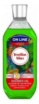 On Line, Senses, olejkowy żel pod prysznic Brasilian Vibes, 500 ml - On Line