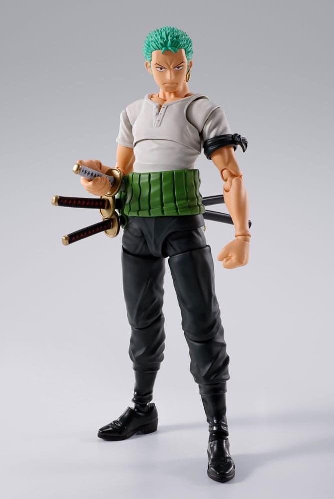 One Piece S.H.Figuarts Action Figure Roronoa Zoro Romance Dawn Ver. 15 ...