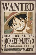 One Piece Wanted Luffy - Plakat - Abysse Corp
