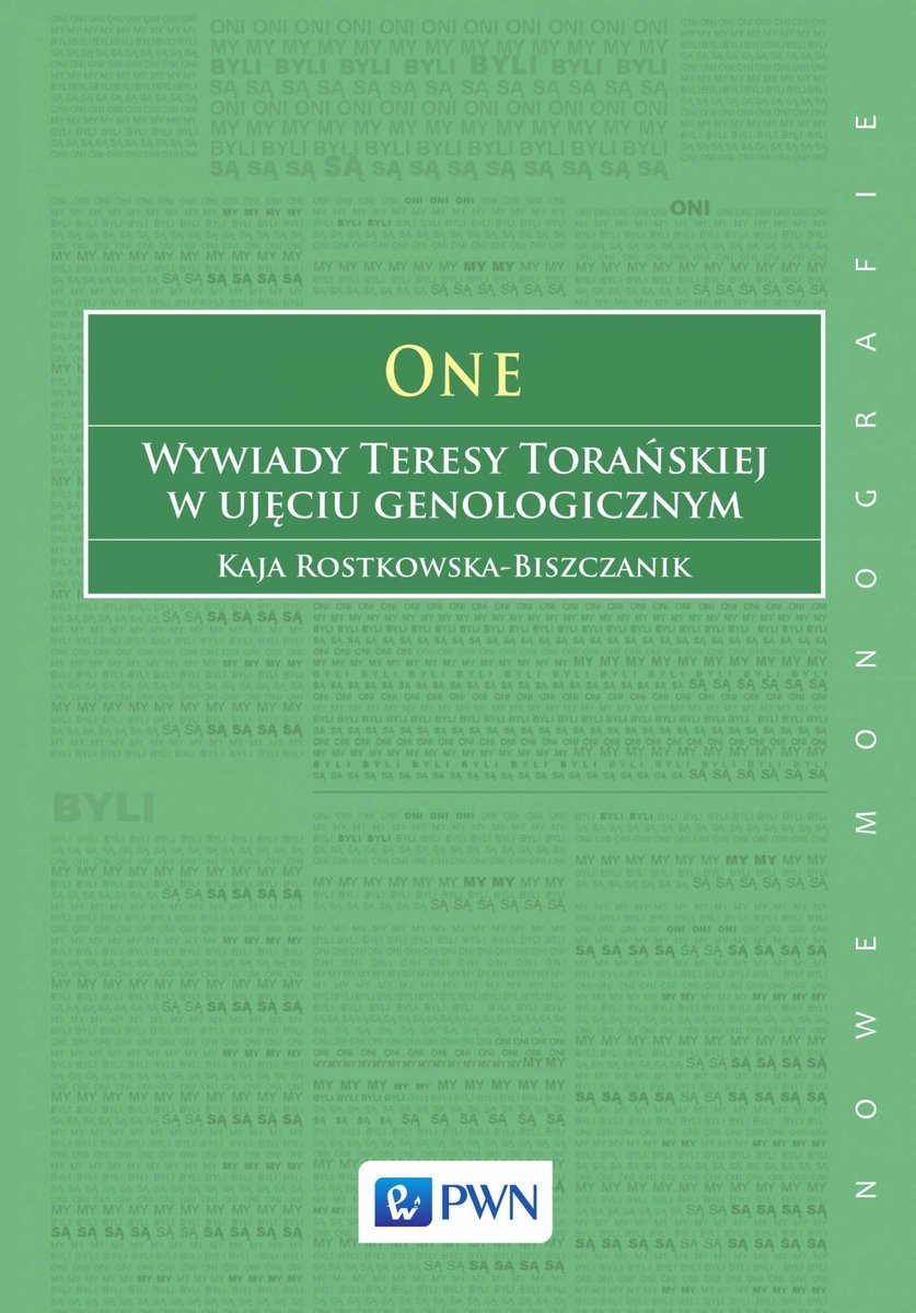 ONE. Wywiady Teresy Torańskiej w ujęciu genologoicznym - ebook epub