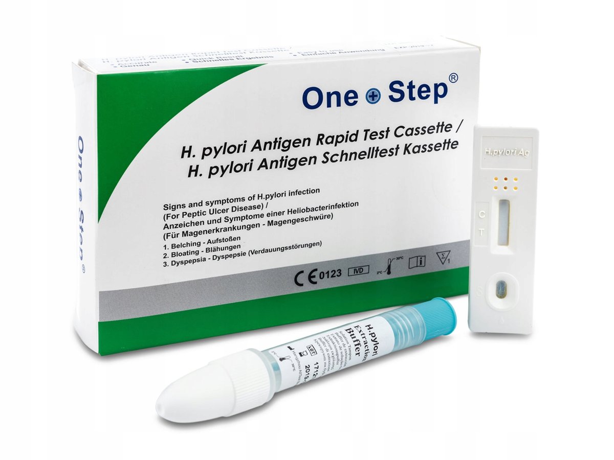 Pl One Step OneStep szybki test na antyciała Helicobacter Pylori z kału 1szt ...