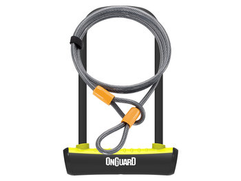 Onguard, Zapięcie rowerowe, Neon 8154YL U-lock, żółty, 120 cm - OnGuard