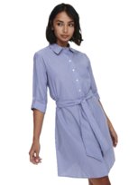 ONLY JDY - SUKIENKA KOSZULOWA DAMSKA - JDYHALL 3/4 SHIRT DRESS WVN NOOS 15203511 WEDGEWOOD/WHITE 38 ONLY