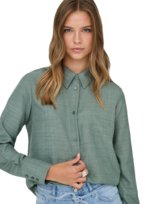 ONLY - KOSZULA DAMSKA - ONLBETTY MELLI LS SHIRT WVN 15369949 WREATH/MELANGE XS ONLY